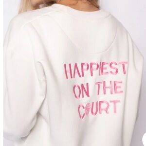 HAPPIEST ON THE COURT®TENNIS SWEATSHIRT